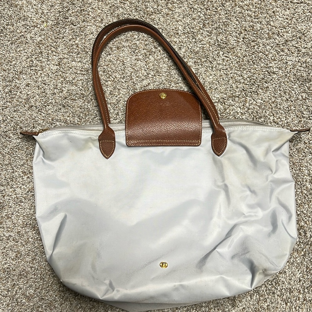 Grey Longchamp bag